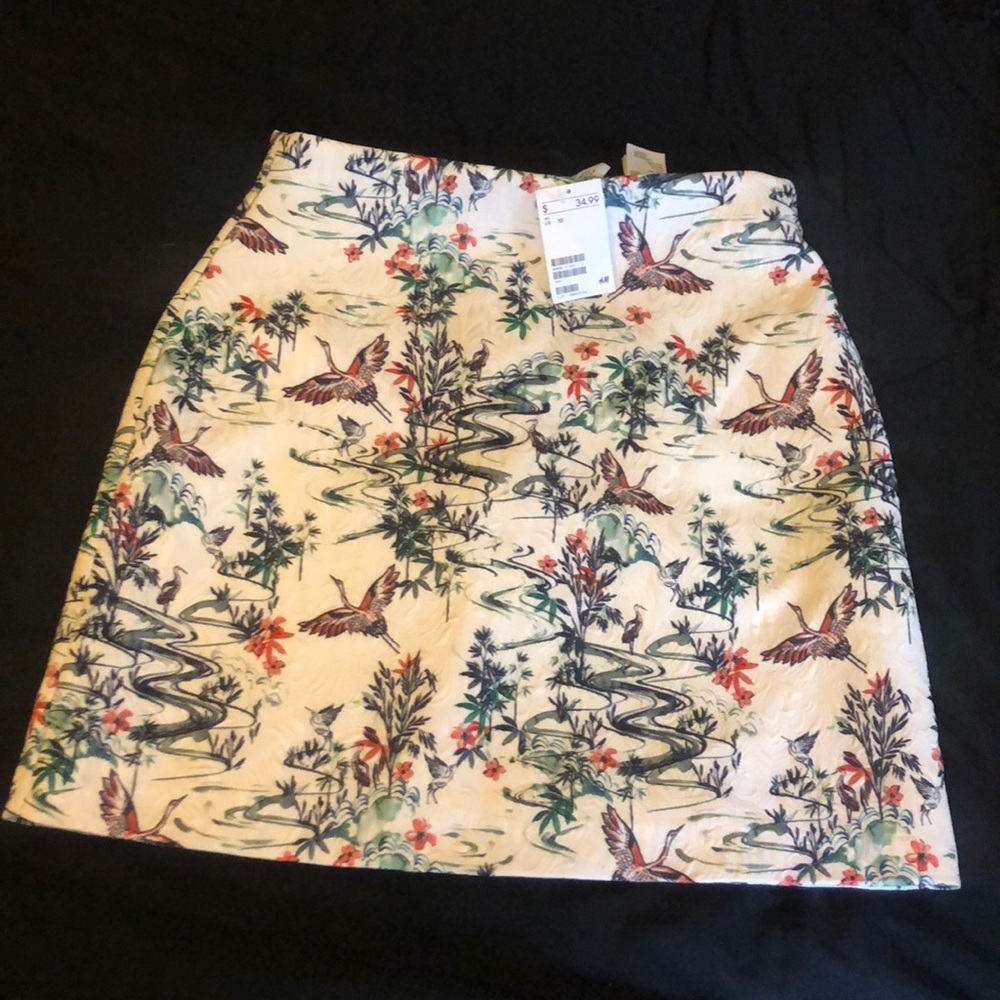 H&M Jacquard Skirt SZ 10